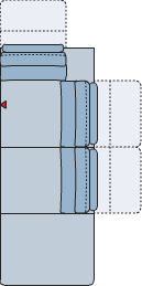 Piktogramm Calais Ottomane mit Funktion R