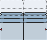 Piktogramm Cetara 2-Sitzer groß mit Funktion, ohne Armlehne
