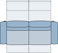 Piktogramm Dublin 2,5-Sitzer mit Funktion, 2 Armlehnen