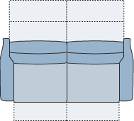 Piktogramm Fox 2,5-Sitzer mit Funktion, 2 Armlehnen