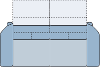 Piktogramm Miro 2,5-Sitzer mit Funktion, 2 Armlehnen