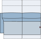 Piktogramm Sorrento 2-Sitzer groß m. Funktion, 1 Armlehne L