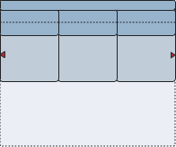 Piktogramm Vegas 3-Sitzer mit Querschläfer, ohne Armlehne
