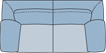 Piktogramm Arosa 2,5-Sitzer, 2 Armlehnen