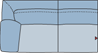 Piktogramm Arosa 3-Sitzer, 1 Armlehne L