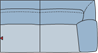 Piktogramm Arosa 3-Sitzer, 1 Armlehne R