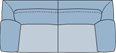 Piktogramm Arosa 3-Sitzer, 2 Armlehnen