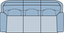Piktogramm Cavello 3-Sitzer, 2 Armlehnen