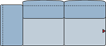 Piktogramm Colina 2-Sitzer groß, 1 Armlehne L