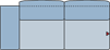 Piktogramm Colina 2-Sitzer groß, 1 Armlehne L
