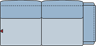 Piktogramm Colina 2-Sitzer groß, 1 Armlehne R
