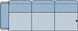 Piktogramm Colina 3-Sitzer, 1 Armlehne L