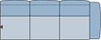 Piktogramm Colina 3-Sitzer, 1 Armlehne R