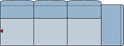 Piktogramm Colina 3-Sitzer, 1 Armlehne R