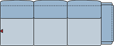 Piktogramm Colina 3-Sitzer, 1 Armlehne R