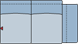 Piktogramm Delphi 2-Sitzer, 1 Armlehne R