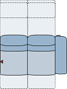 Piktogramm Dublin 2-Sitzer m. Funktion, 1 Armlehne R