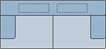 Piktogramm Fjord 3-Sitzer, 2 Armlehnen
