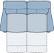 Piktogramm Fly 2-Sitzer mit Funktion, 2 Armlehnen