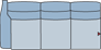Piktogramm Fox 3-Sitzer fest, 1 Armlehne L