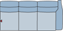 Piktogramm Fox 3-Sitzer fest, 1 Armlehne R