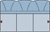 Piktogramm Galina 3-Sitzer, ohne Armlehne