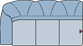 Piktogramm Galina 3-Sitzer, 1 Armlehne L