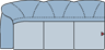 Piktogramm Galina 3-Sitzer long, 1 Armlehne L