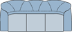 Piktogramm Galina 3-Sitzer long, 2 Armlehnen