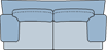 Piktogramm Oregon 2,5-Sitzer, 2 Armlehnen
