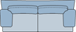 Piktogramm Oregon 3-Sitzer, 2 Armlehnen