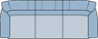 Piktogramm Palma 3-Sitzer, 2 Armlehnen