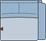 Piktogramm Rodney 1-Sitzer groß, 1 Armlehne R