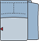 Piktogramm Rodney 1-Sitzer, 1 Armlehne R