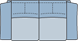 Piktogramm Rodney 2-Sitzer, 2 Armlehnen