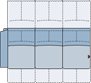 Piktogramm Rodney 3-Sitzer mit Funktion, 1 Armlehne L