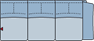 Piktogramm Rodney 3-Sitzer, 1 Armlehne R