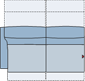Piktogramm Sorrento 2-Sitzer groß m. Funktion, 1 Armlehne L
