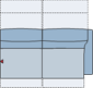 Piktogramm Sorrento 2-Sitzer groß m. Funktion, 1 Armlehne R