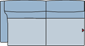 Piktogramm Sorrento 2-Sitzer groß, 1 Armlehne L