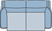 Piktogramm Sorrento 2-Sitzer, 2 Armlehnen