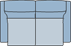 Piktogramm Sorrento 2-Sitzer, 2 Armlehnen