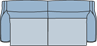 Piktogramm Sorrento 2,5-Sitzer, 2 Armlehnen