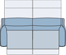 Piktogramm Sorrento 2,5-Sitzer mit Funktion, 2 Armlehnen