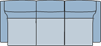 Piktogramm Sorrento 3-Sitzer, 2 Armlehnen